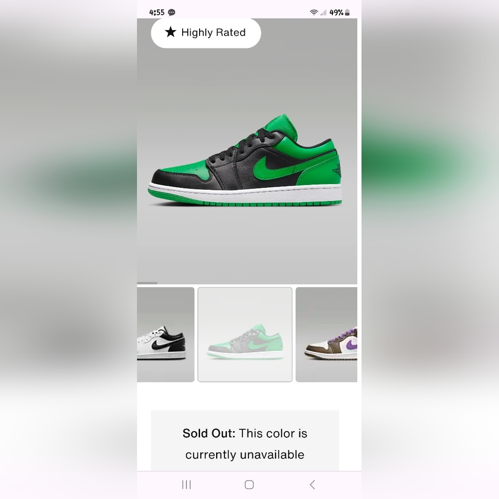 Nike, Jordan Men's Shoes Black and Green - Picture 14 of 14